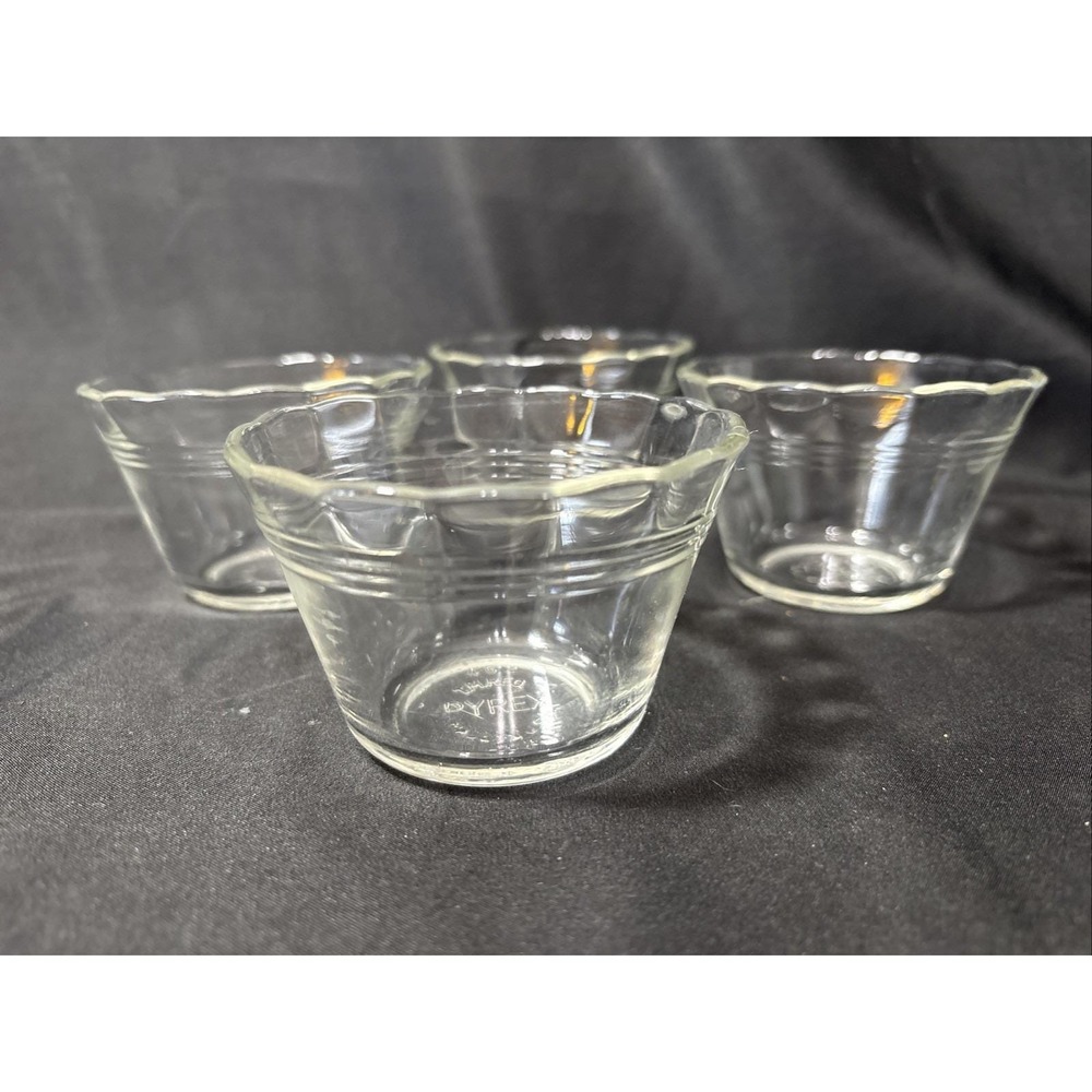 Vintage Pyrex 6 oz Ramekin Custard Cups Set of 4 Baking